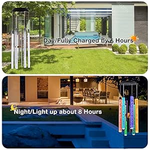 Solar Pet Memorial Wind Chime Dog Memorial Gifts for Loss of Dog Rainbow Bridge Pet Memorial Gifts Loss of Dog Sympathy Gift in Memory of Dog Cat 6 Led Tubes Color Changing Rainbow 33  Cucciolini Doodles Solar pet memorial wind chime dog memorial gifts for loss of dog rainbow bridge pet memorial gifts loss of dog sympathy gift in memory of dog cat 6 led tubes color changing rainbow 33   cucciolini doodles