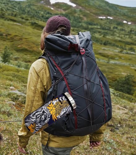 Image of Wanty Neoprene 20 Oz Insulated Water Drink Bottle Cooler Carrier Cover Sleeve Tote Bag Pouch Holder Strap for Climbing Cycling and Running Outdoor Activities