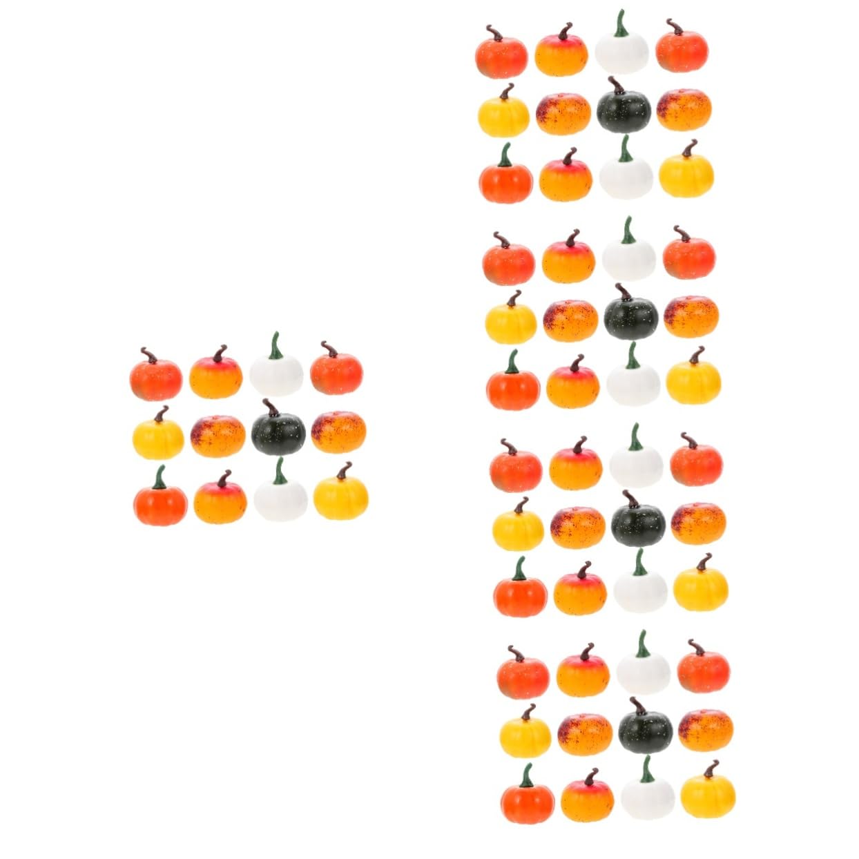 Zerodeko 5 Set Zucca Artificiale Forniture Per La Fotografia Di Halloween Mini Zucche Finte Zucca Di Schiuma Di Halloween Falso Oggetti Di Scena Fotografici Schiuma 12 Pezzi * 5