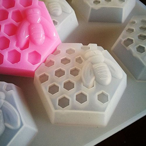 MoldFun Large Bee Honeycomb Mold, Beehive Silicone Mould for Soap, Lotion Bar, Cake Baking, Chocolate, Ice Cube, Jello, Candy, Candle, Wax Crayon Melt - Thumbnail 6