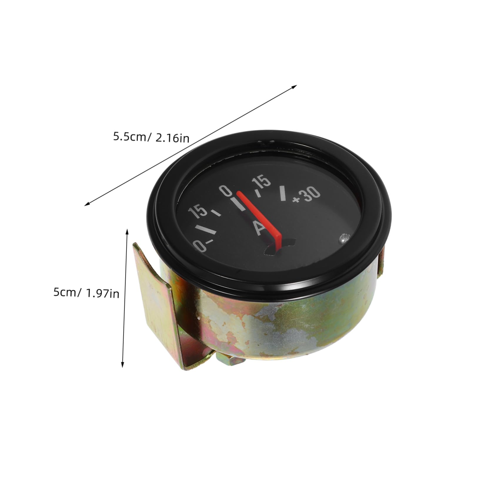 Ampèremètre À Aiguille Analogique 12V-24V Pour Voiture Camion Tracteur Mesure Précise Du Courant Avec Boîtier Métallique Durable Installation Facile Pour Surveillance Électrique Véhicule
