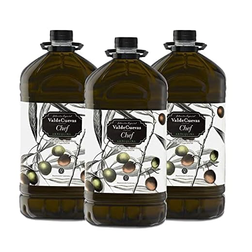 Valdecuevas Chef 5 L caja de 3 Aceite de Oliva Virgen Extra Arbequina