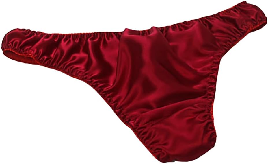Men's Sexy 100% Mulberry Silk G-string Lingerie Underwear Thong Briefs