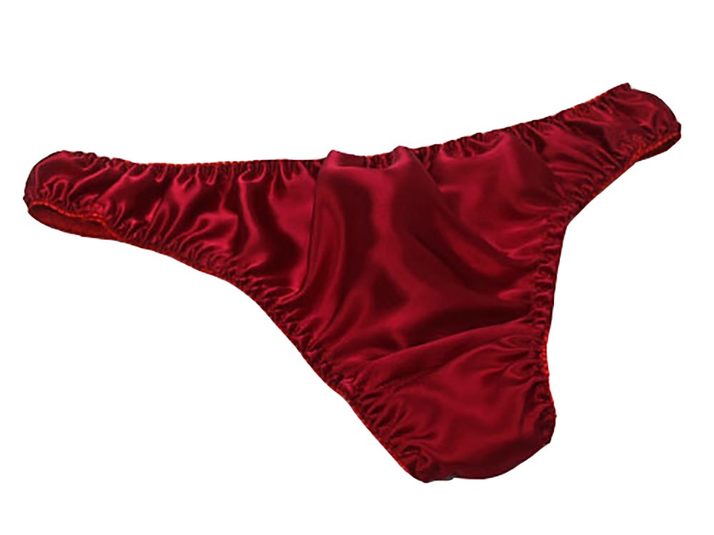 Men's Sexy 100% Mulberry Silk G-string Lingerie Underwear Thong Briefs