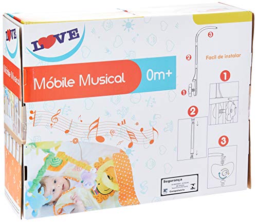 Móbile Musical Dia Ensolarado, Love, Multicor