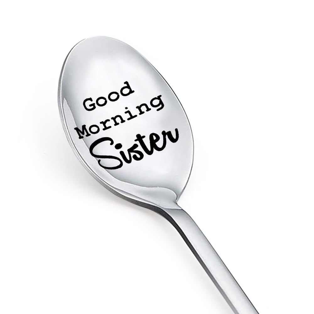 Cuillère Personnalisée - Idée Cadeau Pour Soeur Cuillère à Café Gravée Pour Petite Soeur, Frère Ou Soeur, Cadeau Prénom Personnalisé Pour Lui - France