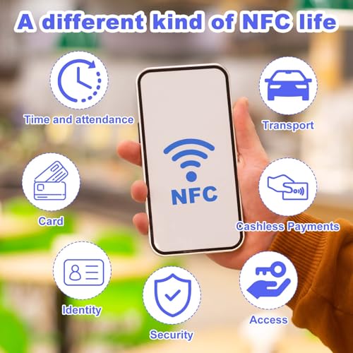 Puce NFC NTAG215 ronde de 504 octets avec face adhésive pour clonage et programmation rapide