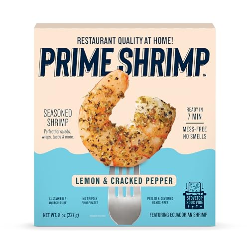 Prime Shrimp Lemon and Cracked Pepper | Lemon Pepper Seasoned