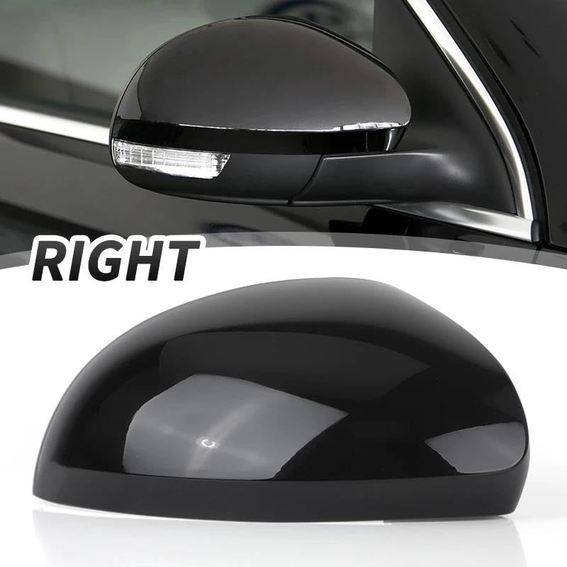 Cache rétroviseur pour VW pour Tiguan 2010-2017 coque boîtier droit noir