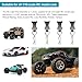 1/10 RC Car Body Clips Pins with Pull Tabs R Clips for All 1:10 1/12 Scale Axial Redcat HPI Himoto HSP Exceed RC Car Parts Truck Buggy Shell Replacement, Set of 4 (Black)