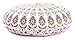 Funda de cojín de suelo redondo indio con mandala, funda de cojín de asiento, funda de cojín hippie, decorativa, bohemia, otomana, fundas de almohada con pompones, bohemio de 32 pulgadas mosturdo