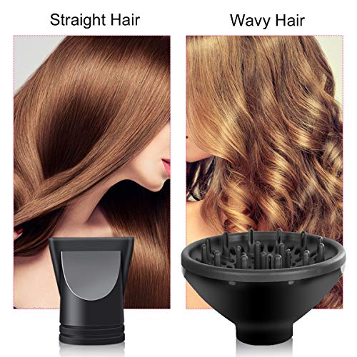 Professional Hair Dryer With Blue Light Far Infrared Negative Ionic 3500W Blow Dryer Fast Drying Heat Hairdryer Powerful Home Salon Hair Dryers With Attachment #TOP5