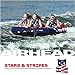 SPORTSTUFF Stars and Stripes Life Jacket, US Coast Guard Approved, Type III, Adult, Child, Youth Sizes