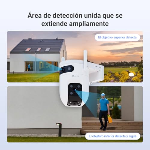 EZVIZ 3K(5MP+5MP) Caméra Surveillance Extérieur à Double Objectif, C9c 3K - 5