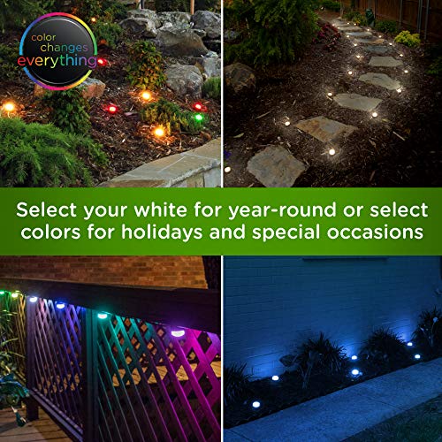 Enbrighten Premium Led Garden Lights, 6 Small Landscape Lights, 10Ft Cord With 22Ft Lead Wire, Color Changing, Remote Control, Outdoor Landscape Lighting, 41366 #TOP4