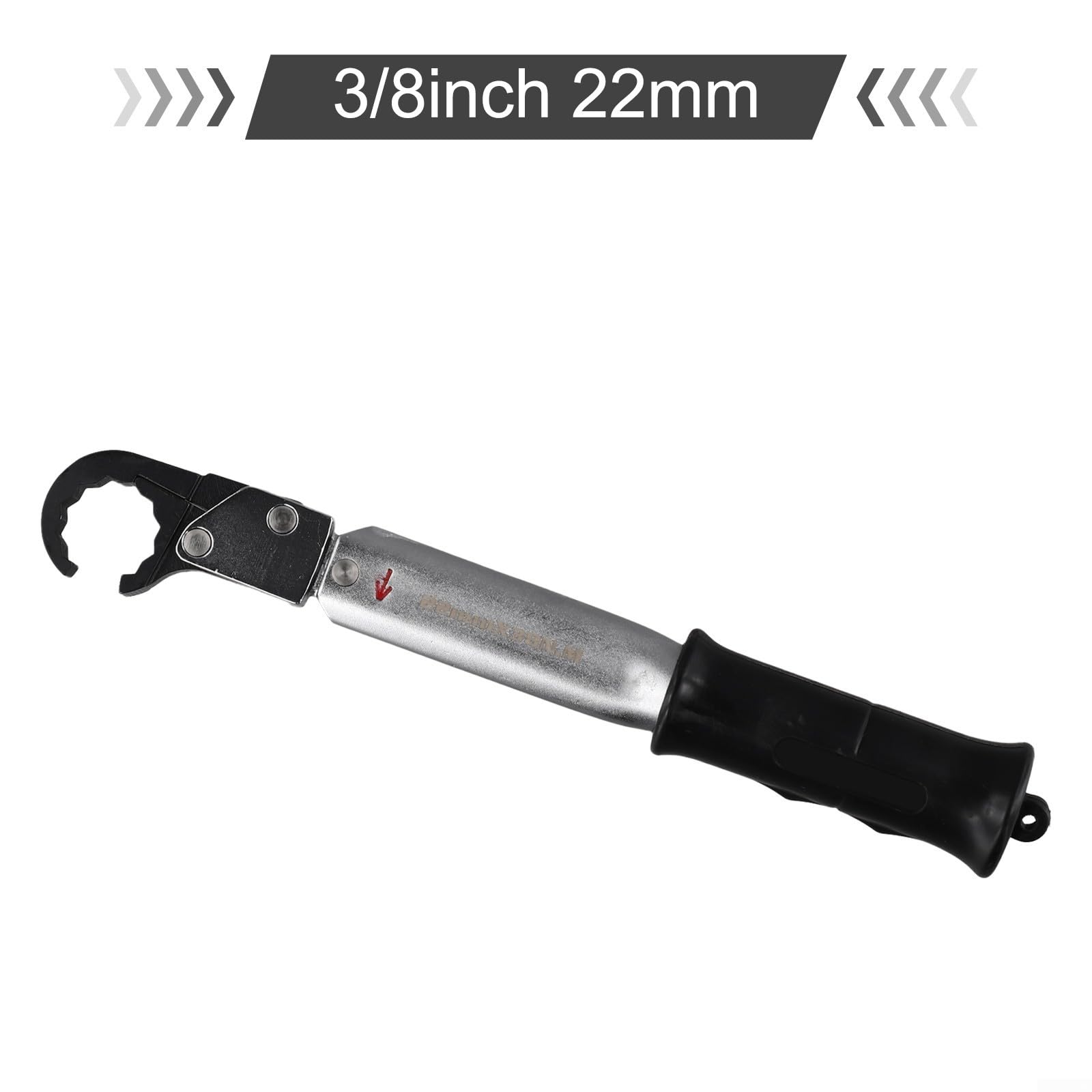 Clé dynamométrique à cliquet de 17 mm en alliage d'acier nickelé et chrome à extrémité ouverte pour un entretien précis de voiture et de climatiseur (22 mm)