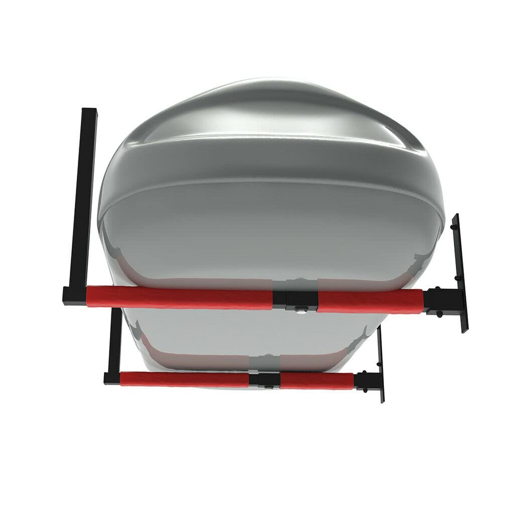 Wandhalterung für Dachbox Skibox verstellbar 33-57cm Stahl Wandhalter für Dachträger, Wandhaken mit Polsterung für Auto-Dachbox bis 40kg, auch für Sportgerät SUP Halter für die Garage