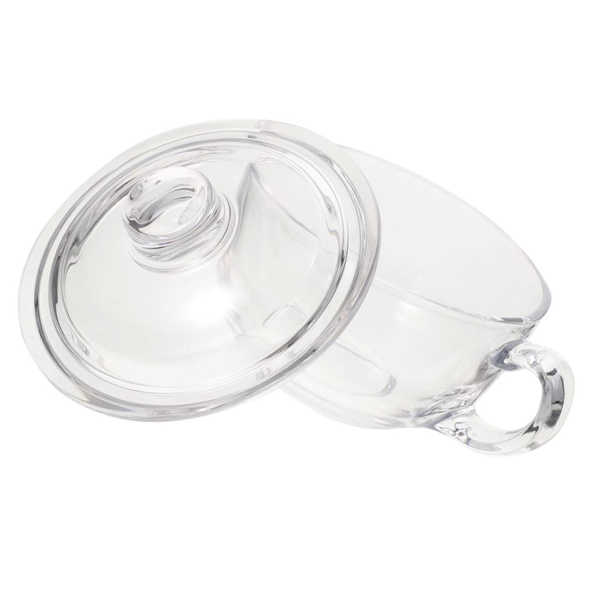 COLLBATH Tazón de Leche de Vidrio Tazón de Avena de Cocina para Desayuno Transparente para Usar la Cocina para Cereales Sopa y Fideos
