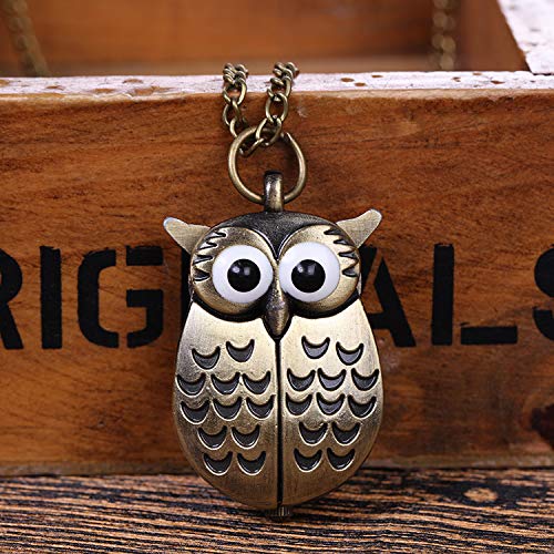 Image of JewelryWe Vintage Pocket Watch Cool Gear Steampunk Retro Pendant Necklace Watches for Men Women Halloween Costumes Daily and Office