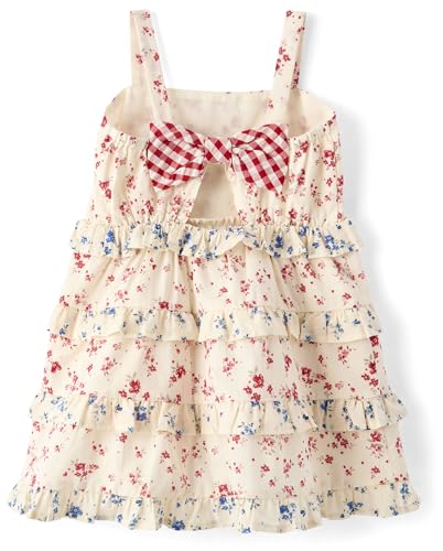 Image of Gymboree,Girls,and Toddler Sleeveless Dresses,Patriotic Floral,5 Years