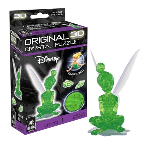 BePuzzled | Disney Tinkerbell Original 3D Crystal Puzzle, Ages 12 and Up