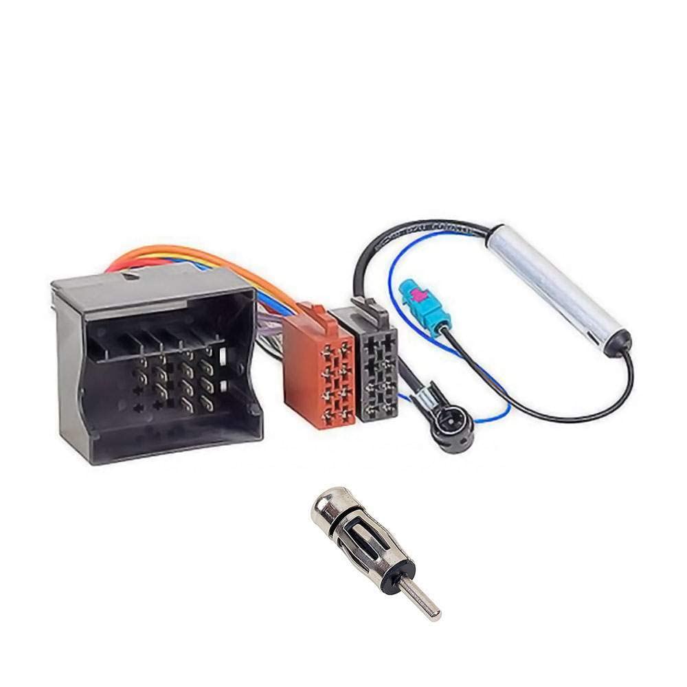 Audioproject A187 - Set di installazione per Autoradio Adattatore Antenna Radio Fakra ISO DIN compatibile con Citroen Berlingo C1 C2 3 4 C5 6 8 Peugeot 107 207 307 308 407 507 1007 4007 Fiat Alfa Aygo