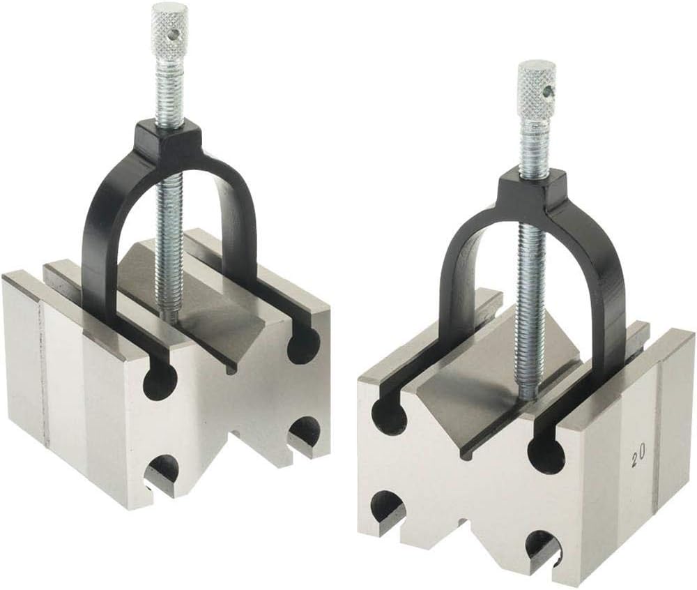 Grizzly Industrial H5612 - V-Block Pair w/ clamps Side Use