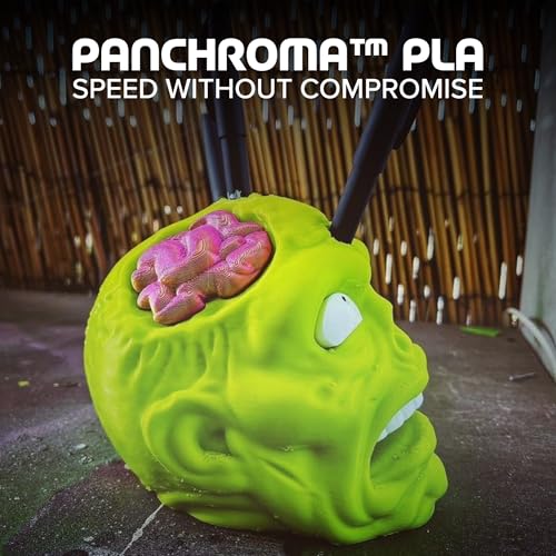 Image of Polymaker Panchroma PLA Lime Green 3D Printer Filament, 1.75mm, 1kg Spool, Easy to Print, High Speed Printing, Tangle Free, AMS Compatible, Perfect for Toys, Decor, Miniatures, Models & Cosplay