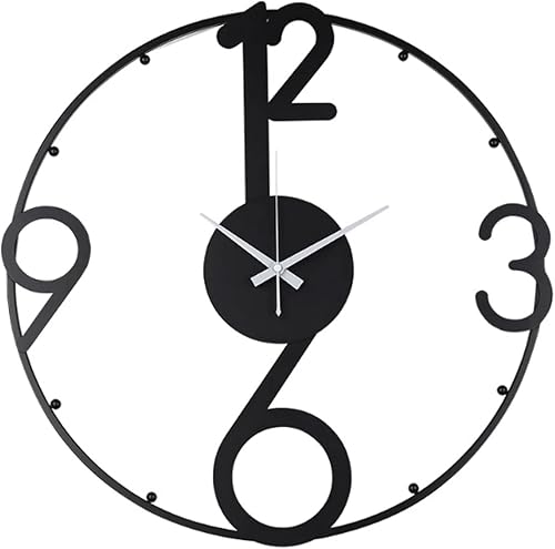 Reloj de pared Large Metal Wall Clock Silent Non-Ticking 20 Inch Modern Minimalist Decorative Luxury Art Wall Clock for Living Room Dining Room Decor