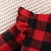 Kayotuas Toddler Kids Baby Girl Christmas Plaid Dress Ruffle Long Sleeve Botton Down Shirt Tutu Skirt Infant Fall Outfits (B-Buffalo Plaid Tutu Dress,4-5T)