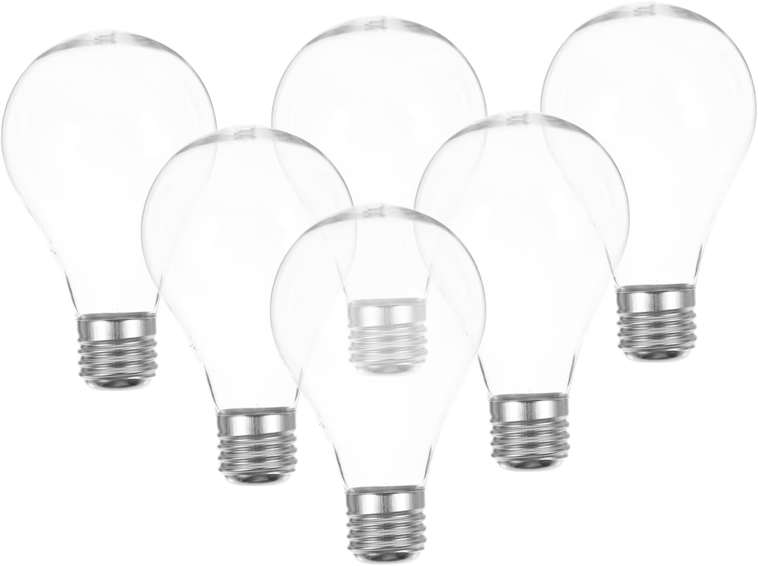 ABOOFAN 12pcs Candy Box Light Bulb Design Fillable Light Bulb Bottle Party Favor Container Treats Bucket