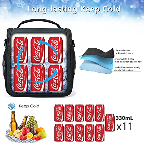 Miycoo Insulated Lunch Box For Women Men Leakproof Lunch Bag For Outdoor Work With Shoulder Belt, (Blue,11L) #TOP3