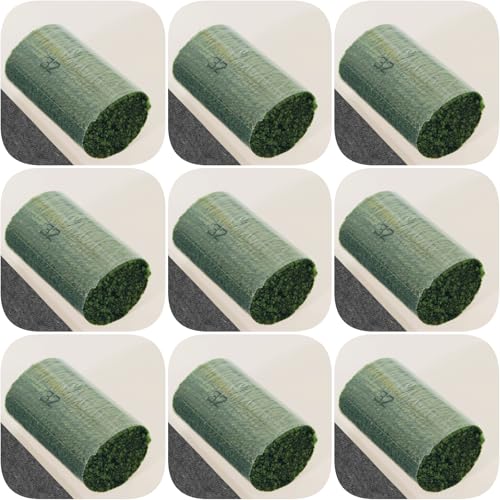 Image of Yglnden 10 Bundles Latch Hook Kit Colorful Yarn Bundles Cut Rug DIY Latch Hook Yarn for Handmake Craft Sewing Knitting for Adults (10 Bundles# Dark Green C)