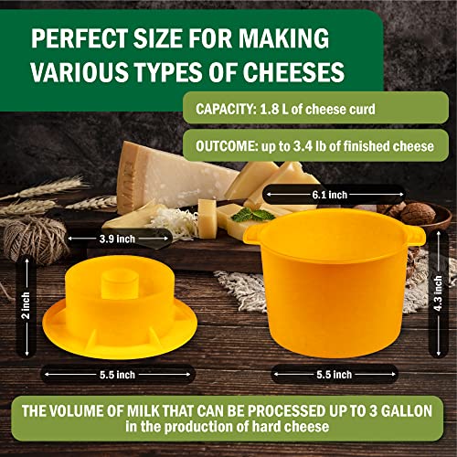 Paneer maker de 1.8 L con seguidor para evitar moldes agrietados 4