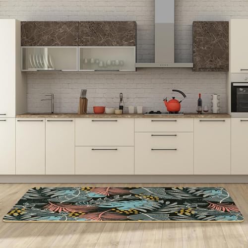 Tapis de cuisine sans couture antidérapant pour protéger les sols des taches