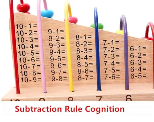 ZELVO Wooden Calculation Shelf | Abacus Counting Addition Subtraction | Maths Learning Early Educational Kit Toy for Kids 3+ Years - Image 7 thumbnail