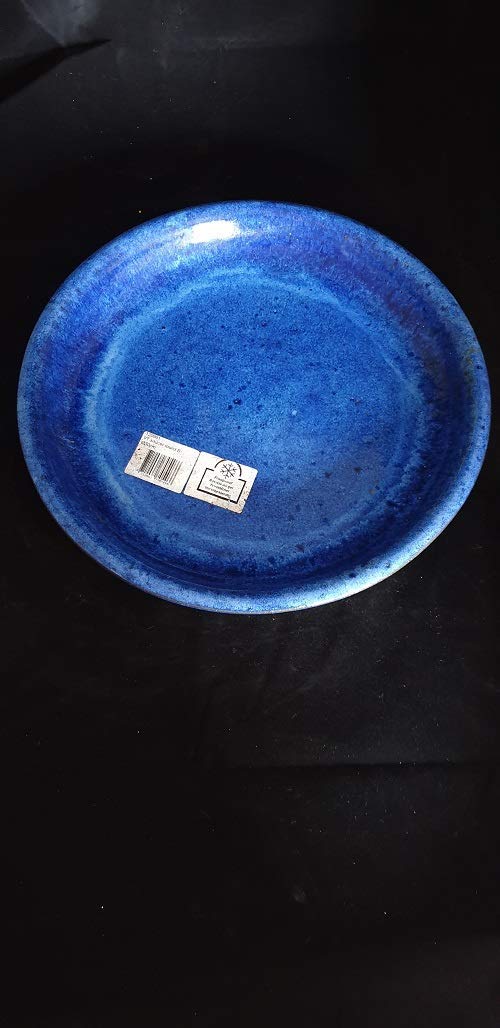 Generico Vaso Cilindro e Sottovaso in Ceramica di Vietri Dipinti a Mano, Diametro cm 24, Altezza cm 18, per Succulente Piante Grasse Cactus Aromatiche