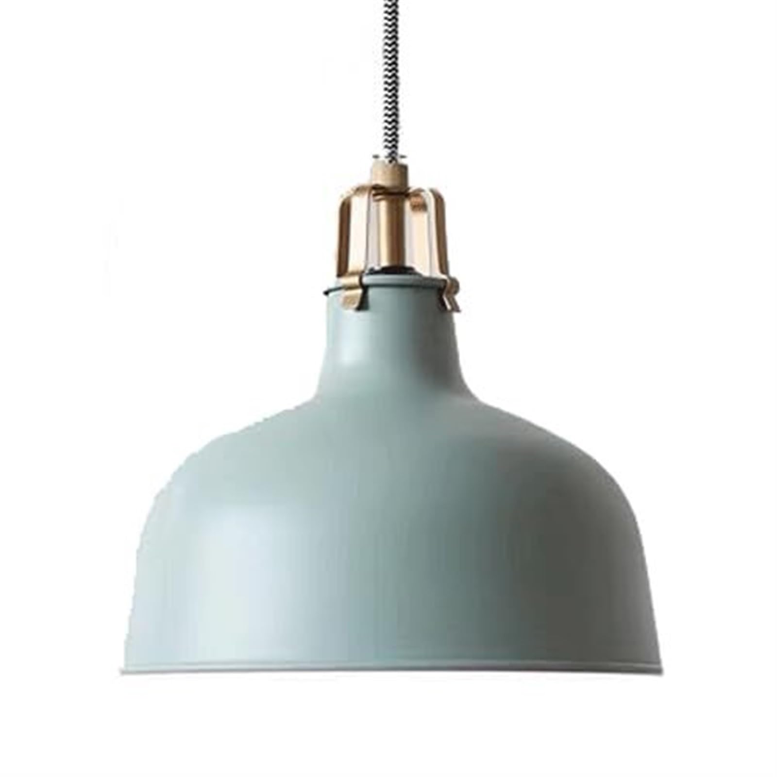 SYAXVOM American Industrial Style Pendant Light - Iron Hanging Lamp with E27 Head Decorative Chandelier for Restaurant, Loft, Hallway(Light Gray Blue)
