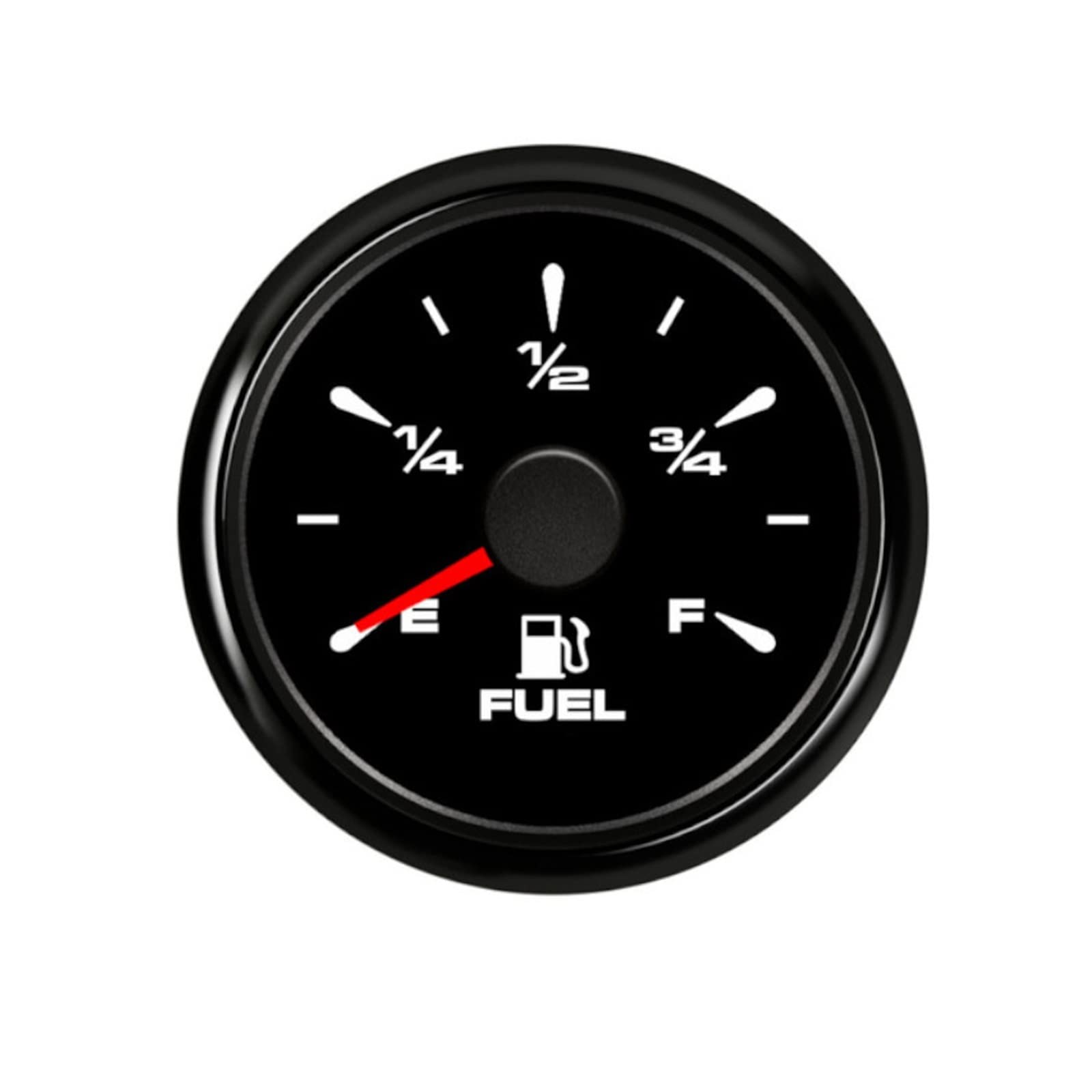 Cfwwsaq G Liquid Level Meter, 52Mm Boat Car Fuel Level Auges 0-190Ohm 240-33Ohm Fuel Level Meters Marine Water Level Auge Sensor Sender Unit For Yacht(Nero)