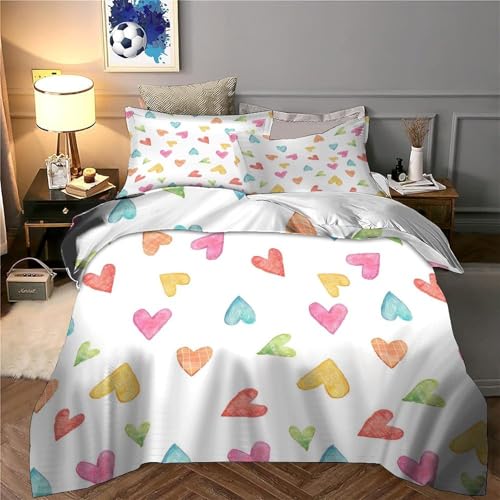 Linge de lit oiseaux colorés 260x220cm en microfibre 3D premium super douce - 6