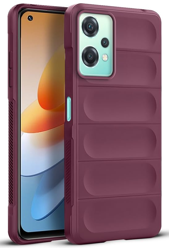Image of Mr. Case Silicone Back Cover Case for OnePlus Nord CE 2 Lite 5G | Comfort Grip Soft Touch Matte TPU | - Wine Red