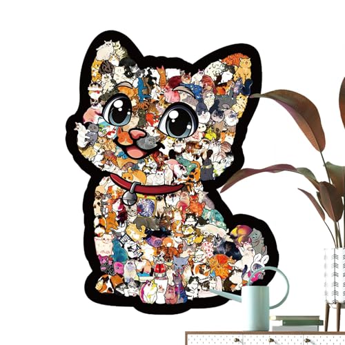 Juego de gato de madera ideal para regalar en vacaciones y disfrutar actividades escolares
