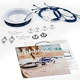 Vintageparts Maritime Armbänder selber Machen - DIY Schmuck-Set Mathilda - Bastel-Set für Freundschaftsarmbänder - Geschenk für Hochzeit & Geburtstag