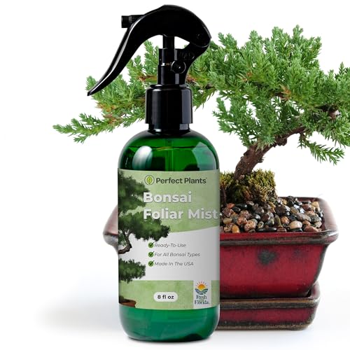 Bonsai Fertilizer Spray by Perfect Plants | Liquid nutrients for Your Small Tree Garden | Balanced Plant Food Mist Rich in micronutrients (8 fl oz)