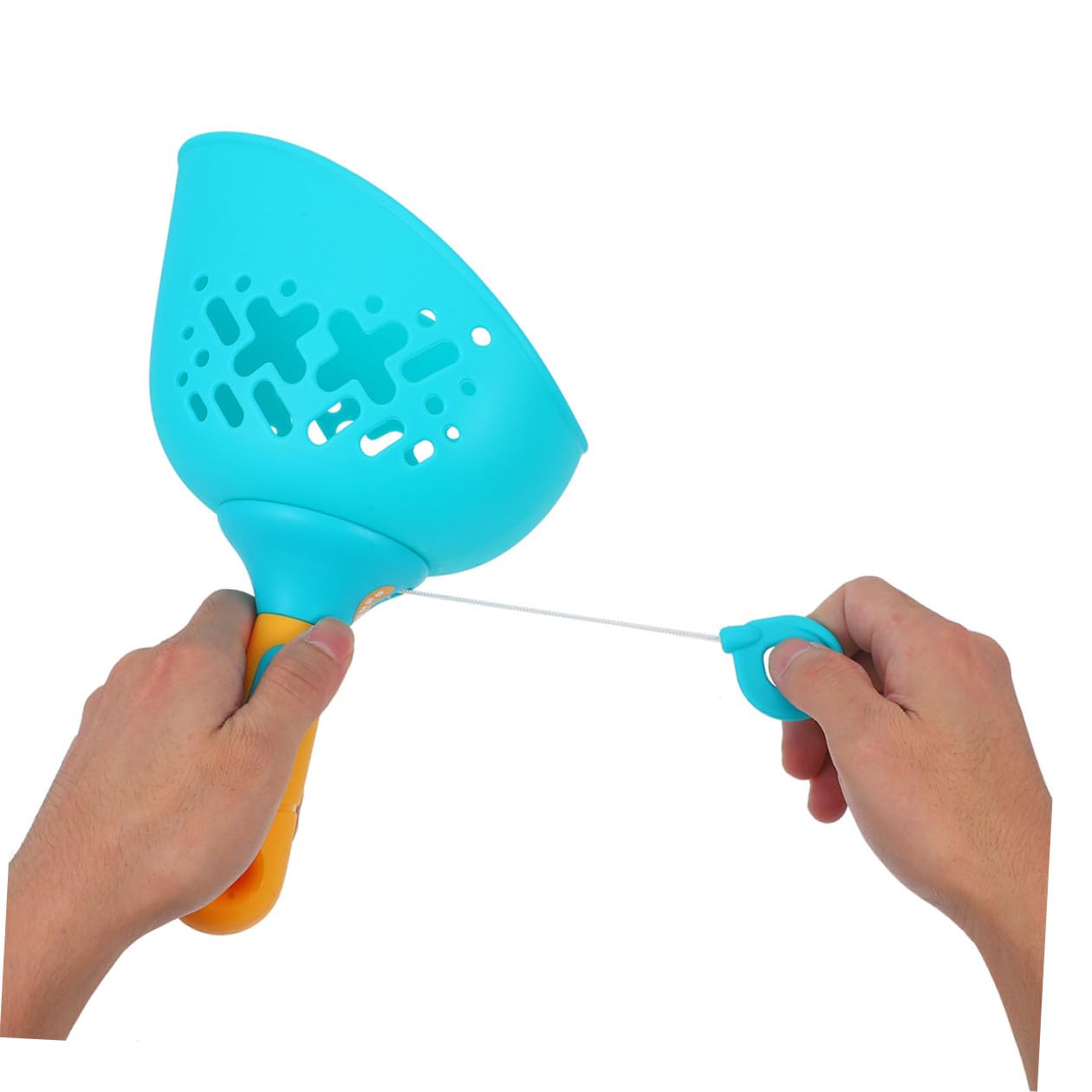 FOMIYES Set da 2 Dischi Volanti con Lanciatore a Corda per Giocattoli Volanti Leggeri in Plastica per attività all’Aperto Gioco Interattivo di Gruppo per Divertimento e Coordinazione