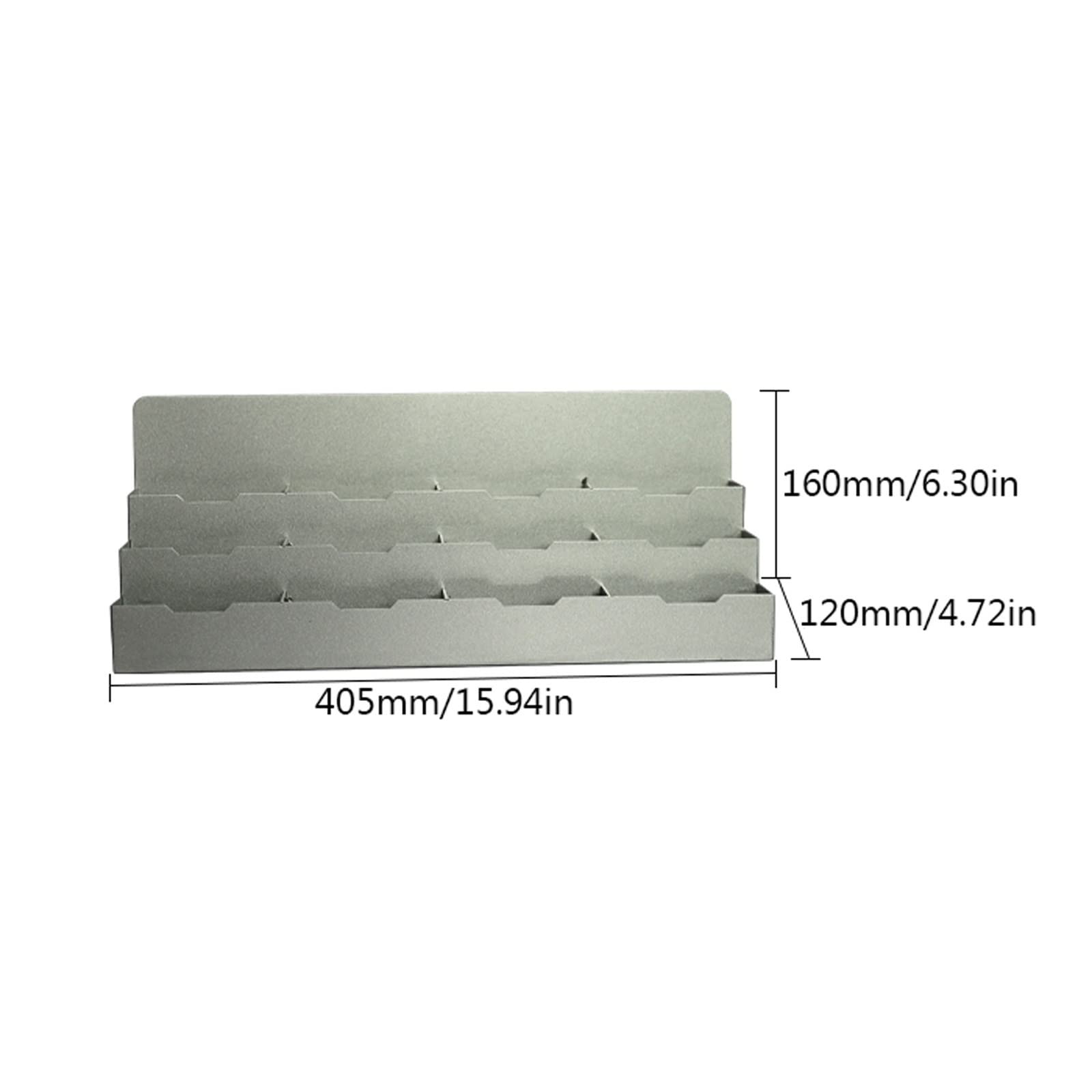 Étui pour cartes de visite, Porte-cartes de visite en métal multicolore 405x120x160mm(Silver)