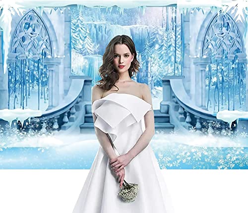 Fondo fotográfico Castillo de Hielo 15x10ft azul miniatura 1