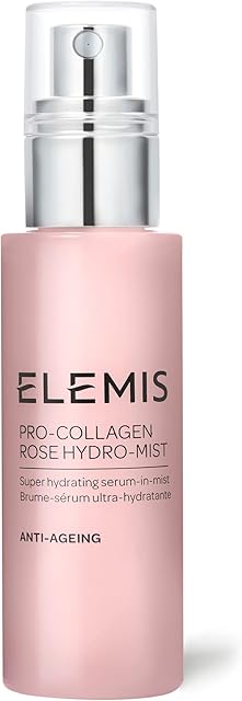 ELEMIS Pro-Collagen Rose Hydro-Mist, Refreshing Rose Face Mist to Hydrate, Sooth and Rejuvenate, Anti-Wrinkle Serum Spray for 24 Hour Hydration, Collagen Facial Mist for Refined, Radiant Skin, 50ml