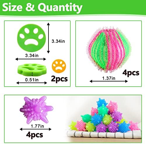 Pet Hair Remover Washing Machine, 10Pcs Pet Hair Catcher In Washing Machine Pet Fur Laundry Catcher Hair Remover for Laundry Bedding Pets(10 Pcs)