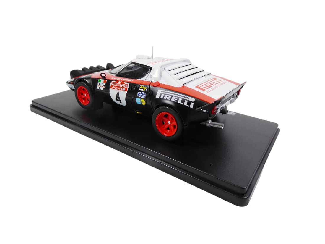 OPO 10 Voiture Miniature reproduite à l'échelle 1/24 Compatible pour Lancia Stratos HF Rallye Sanremo 1978 - RVQ26